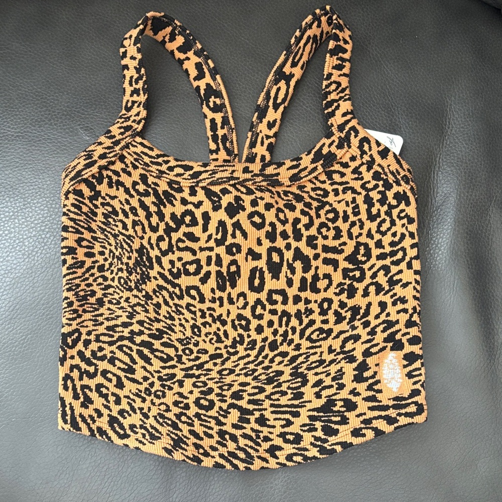 Free People Movement All Clear Leopard Cami Sz XS/S NWT